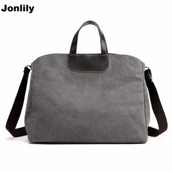 

Jonlily Large Pocket Casual Tote Women's Handbag Shoulder Handbags Canvas Leather Capacity Bags For Women SLI-435
