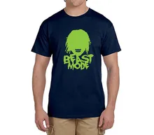Beast Mode Marshawn Lynch 24 100% cotton t shirts Mens o-neck fashion T-shirts for Seahawks fans 0216-5