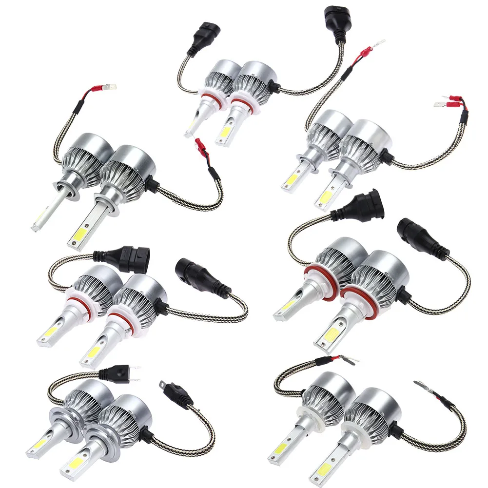 2Pcs LED Car Exterior Headlight Bulb 36W Auto Headlamp Automobiles