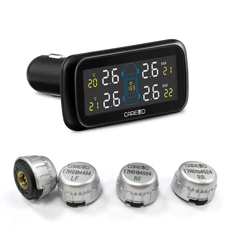 U903Z-WI TPMS система контроля давления в автомобильных шинах 4 внешних датчика высокоточный контроль температуры и давления в шинах