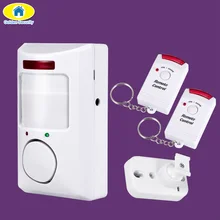Home Security PIR MP Alert Infrared Sensor Anti-theft Motion Detector Alarm Monitor Wireless Alarm system+2 remote controller Home Security PIR MP Alert Infrared Sensor Anti-theft Motion Detector Alarm Monitor Wireless Alarm system+2 remote controller