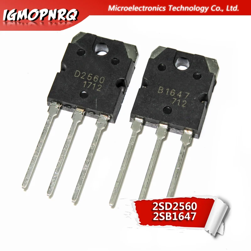 2SD2560 + 2SB1647 D2560 B1647 Pair Transistors NPN PNP 15A 150V - Foto 3