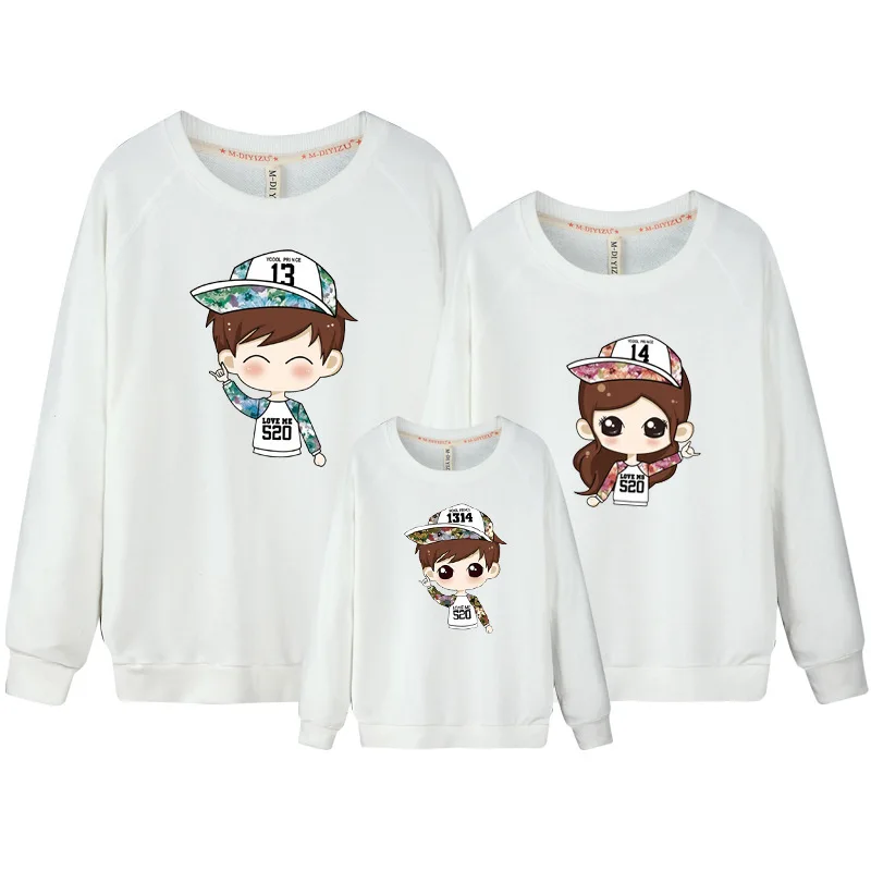 Baby Sweatshirt Kids Clothes 1314 Print Pullover Baby Boy Girls Clothing Family Sweatshirt Couples Matching Hoodies Cotton DC319
