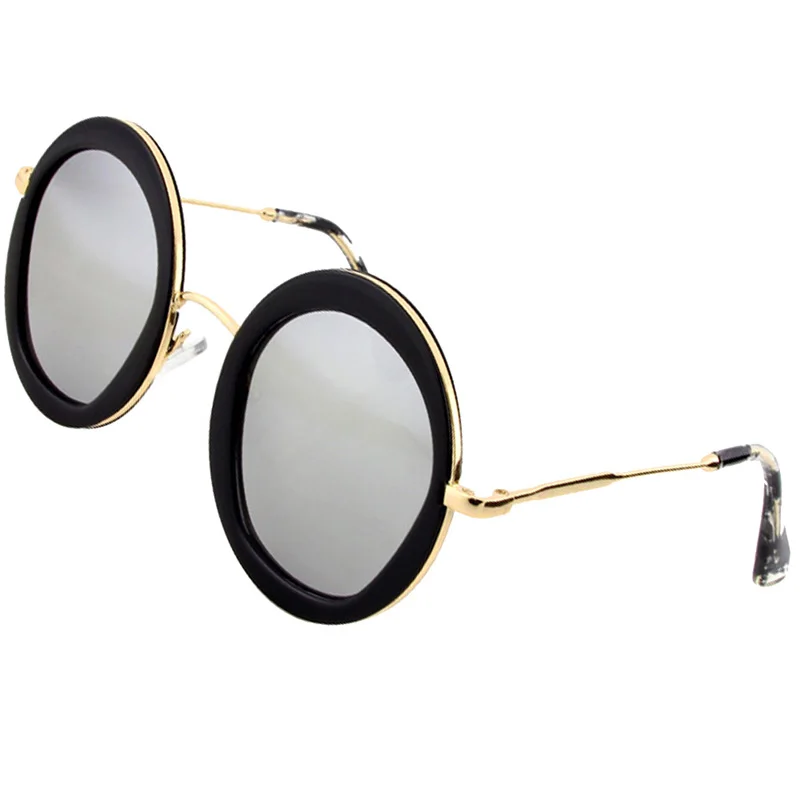 Luxury Women's Vintage Round Sunglasses - Retro Fashion UV Protection