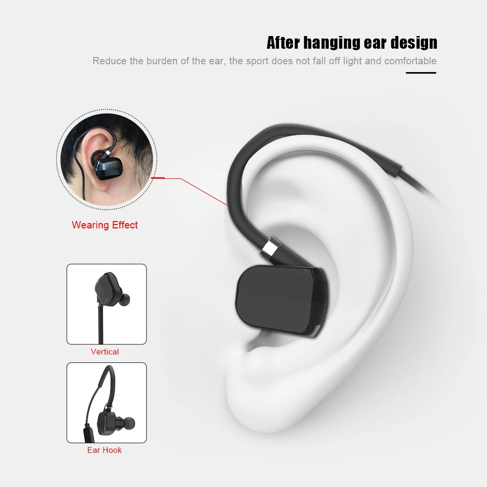 

RAXFLY Mini Wireless Bluetooth 4.1 Earphone Hifi Stereo Ear Hook Earpiece Ear Phones For iPhone Samsung Sport Bluetooth Earbuds