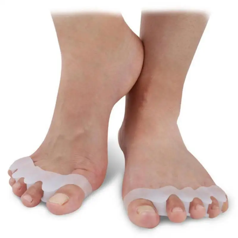 

Ifory 1 Pair Feet Toe Separator Feet Care Foot MassageThumb Valgus Protector Bunion Adjuster Pain Relief Straighten Bent Toes