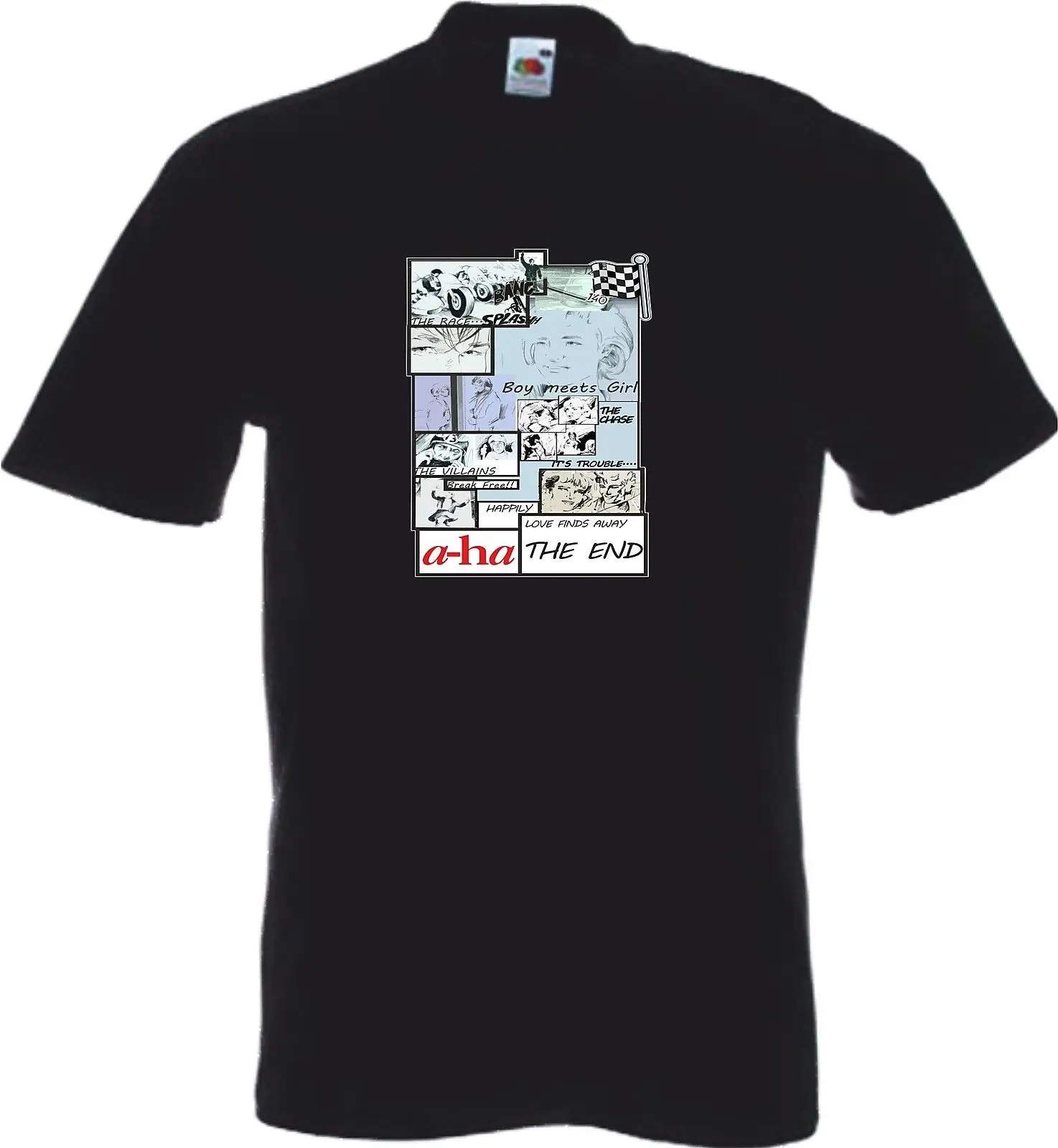 

TAKE ON ME AHA A-HA COMIC T SHIRT MUSIC ROCK POP BAND Morten SAME DAY SHIPPING Cool Casual pride t shirt men Unisex New