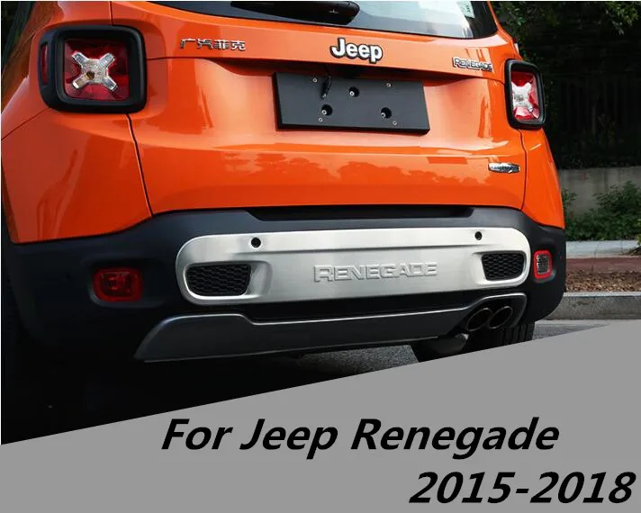 Защитная накладка из нержавеющей стали для заднего бампера Jeep Renegade 2015 2016 2017 2018 по