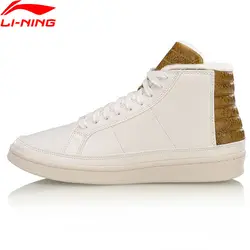 Li-Ning мужские армейские стильные зимние баскетбольные Культовая обувь теплые плюшевые носимые кроссовки с подкладкой спортивная обувь AGBM001