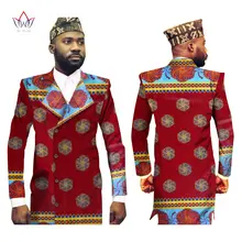 Мужская африканская одежда, Мужской Блейзер, дизайнерский Блейзер, Мужской Блейзер, приталенный, Дашики, для мужчин, Базен Риш, длинная куртка, Блейзер, 6XL BRW WYN175