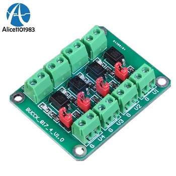 

PC817 PC 817 4 Channel Optocoupler Isolation Board Voltage Converter Adapter Module 3.6-30V Driver Photoelectric Isolated Module