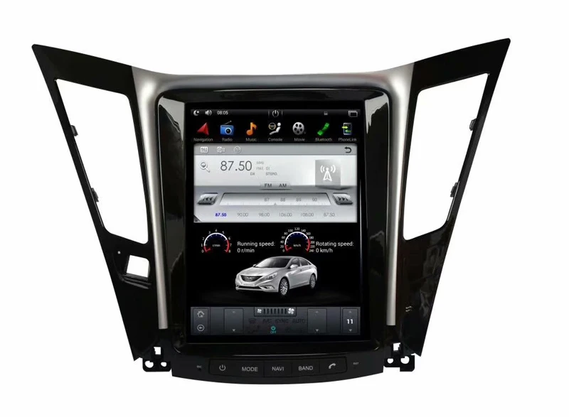 Sumdymax Tesla стиль android 7,12 автомобильный мультимедийный плеер для HYUNDAI SONATA 2012- с автомобильным аудио; стерео; GPS navi wifi