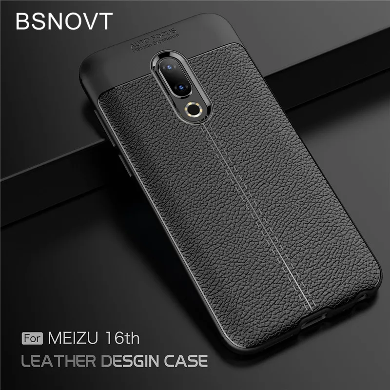 

BSNOVT Meizu 16 Case Meizu 16 Cover Soft Silicone TPU Leather Shockproof Phone Case For Meizu 16 Case Meizu 16th Bumper 6.0"}
