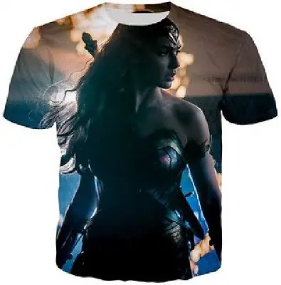 

New Superhero 3D T-Shirt Sexy Gal Gadot DC Wonder Woman Casual Men Women Printed