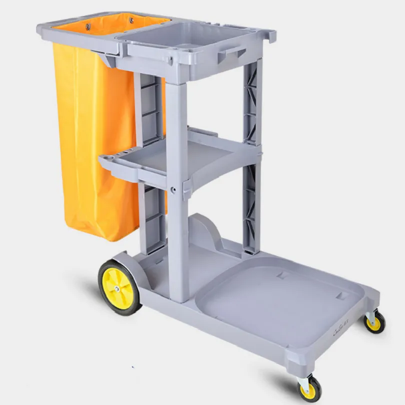 hotel KTV apartment Office buildings rolling cart bar cart room cleaning rubbish cart FREE SHIPPING