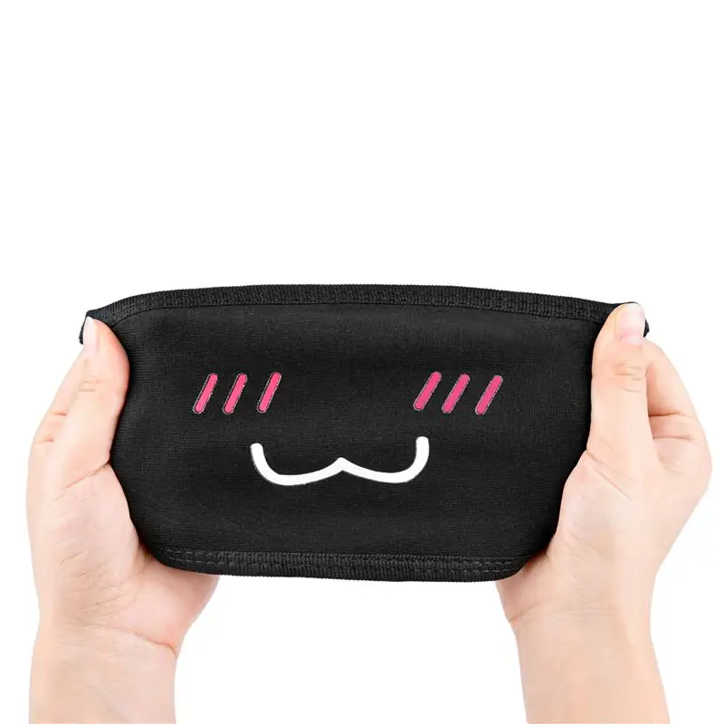 5Pcs Breathable Cotton Dustproof Mouth Face Mask Cartoon Printing Bear Pattern Women Men Face Mouth Masks For Outdoor Riding