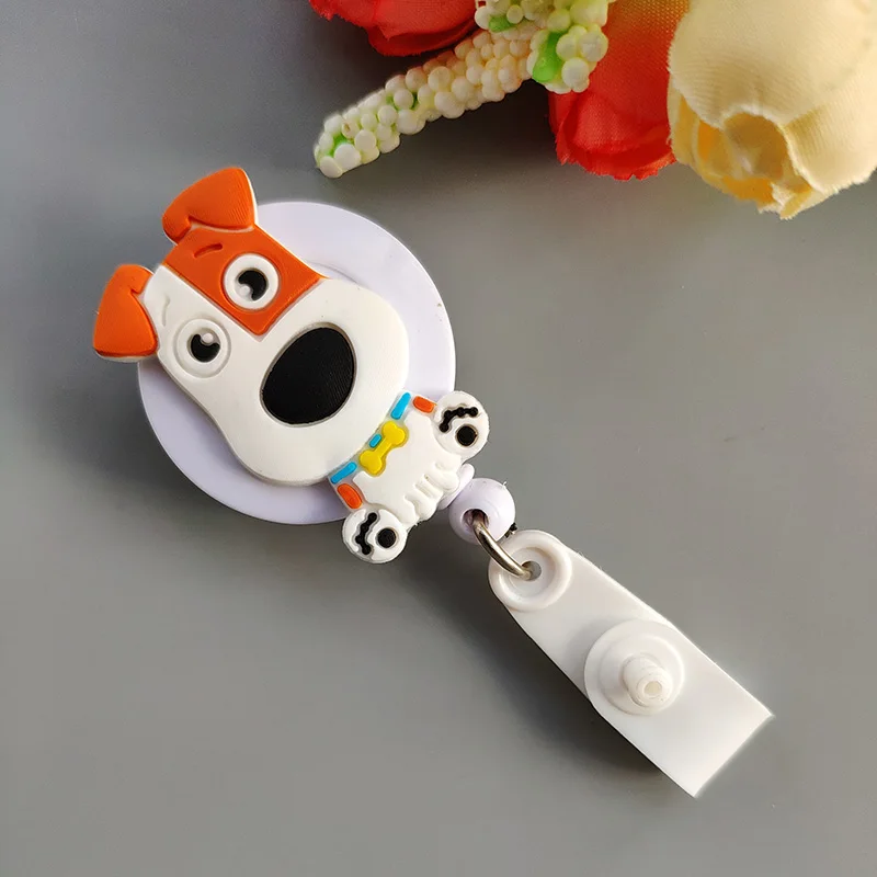 10 PCS Cartoon Nursing Retractable Badge Holder Nurse Badge Holder Badge Reel Retractable for Work Id Card Holder Nurse Gift