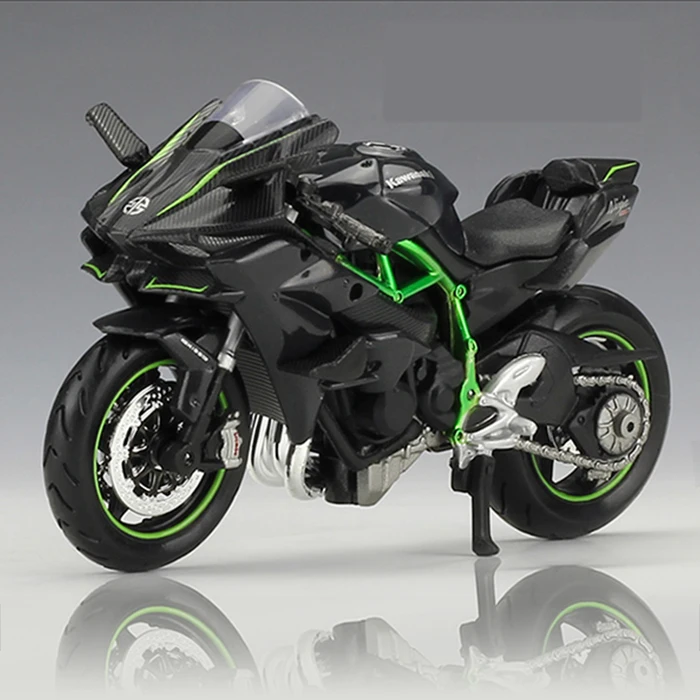 Maisto 1:18 Kawasaki Ninja H2R Motorcycle Bike Diecast Model W/ Display Base New 
