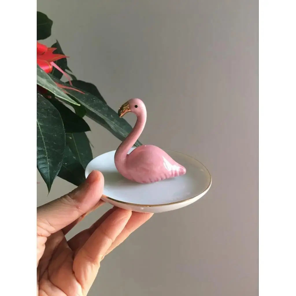 Novelty Ceramic Jewelry Organizer Tray Bracelet Necklace Ring Holder Dish Plate Home Shop Ornaments