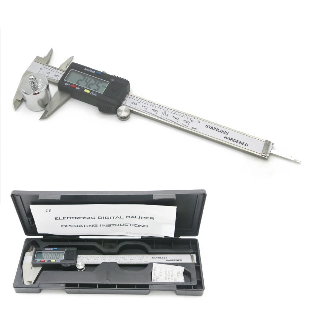 

New 6" 150mm Digital Vernier Caliper Gauge Micrometer 15cm Stainless Steel & Plastic