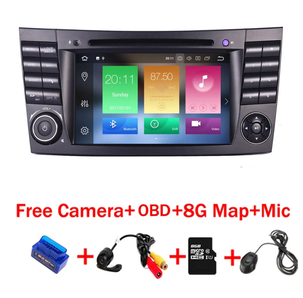 Perfect 4G+32G Android 9.0 car radio multimedia player for Mercedes Benz E-Class E200 E220 E300 W211 E320 Wifi Radio DVD OBD Canbus Map 0 Perfect 4G+32G Android 9.0 car radio multimedia player for Mercedes Benz E-Class E200 E220 E300 W211 E320 Wifi Radio DVD OBD Canbus Map 0