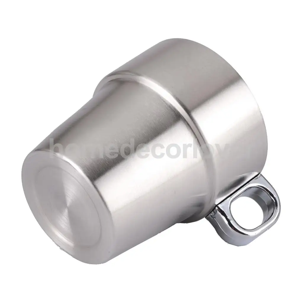 Stainless Steel Cup Double Wall  Tea Coffee Mug Unbreakable 6Mugs and Holder