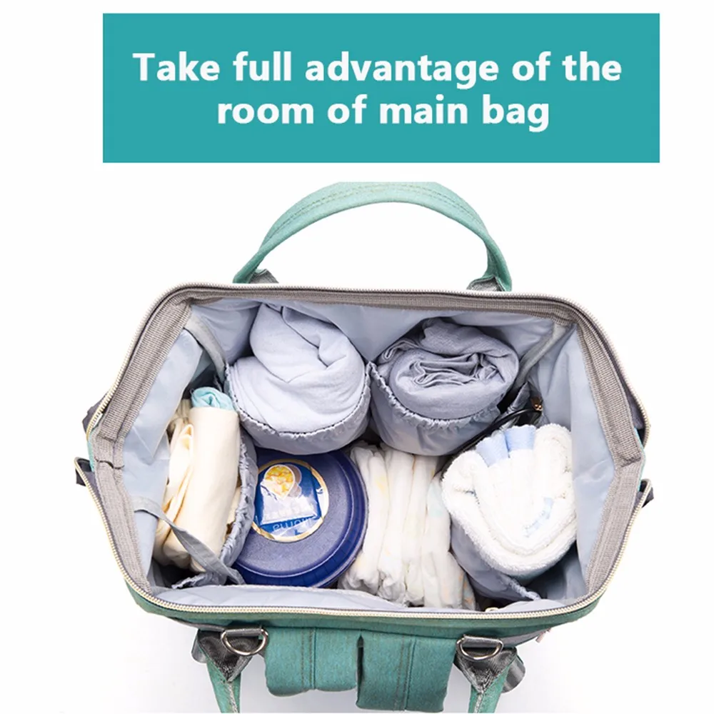  USB Baby Diaper Bags Large Nappy Baby Bag Upgrade Fashion Waterproof Mummy Bag Maternity Travel Bac