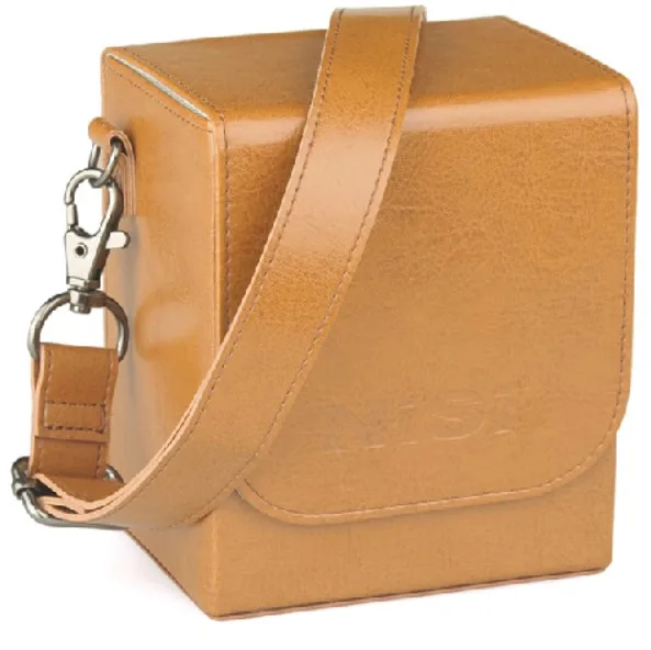

70mm Portable Leather Filter Pouch Case bag for micro camera up to 6 Graduated Square Filters