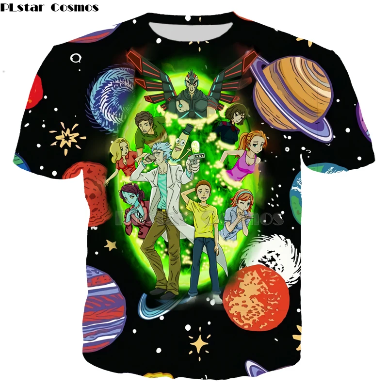 2019 New 3D Rick And Morty Hoodies Sweatshirt Men Women Funny Cartoon Print Hoodie Starry sky shirt  Harajuku Hip Hop Street-5