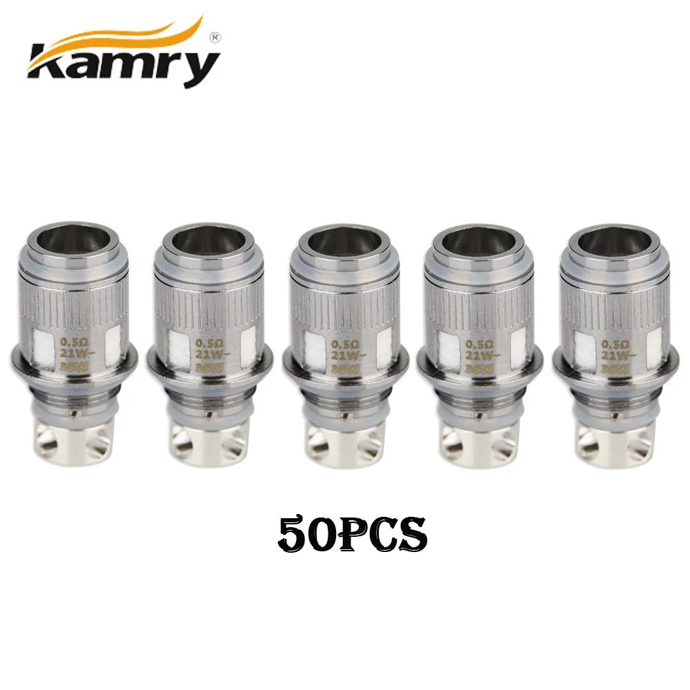 До 50 шт! Kamry K1000 Plus запасная катушка 0.5ohm сопротивление электронной сигареты запасная часть основной головки для Kamry K1000 Plus комплект