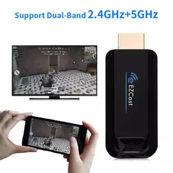 5 ГГц высокая скорость ТВ ключ EZCast hdmi mini PC Android ТВ Stick Miracast DLNA Airplay для apple телефона Tablet pk адресации любому устройству группы DVB-T2