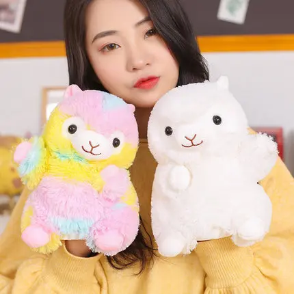 1 pair Кэндис Го плюшевые игрушки кукла мультфильм животных Радуга игрушки Alpacasso ручной кукольный для сна история спящий друг 1 шт - Цвет: 1 pair