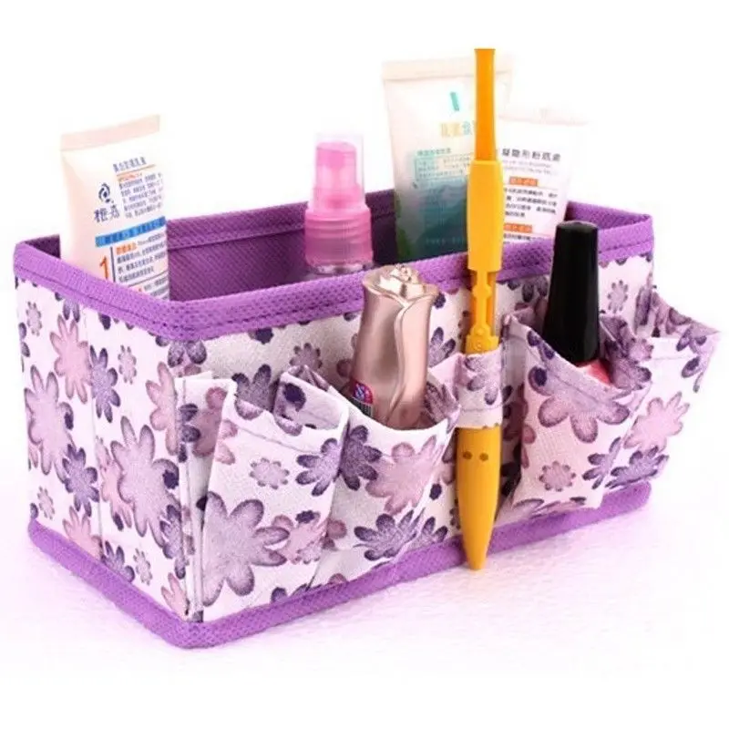 

1pcs Multifunction Rectangle Foldable Makeup Cosmetic Sundries Storage Box Container Organizer Hot Sale