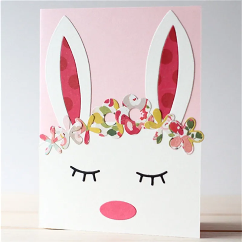 

Eastshape Rabbit Metal Cutting Dies Animal Scrapbooking For Making Cards Decorative Embossing DIY Crafts Template New