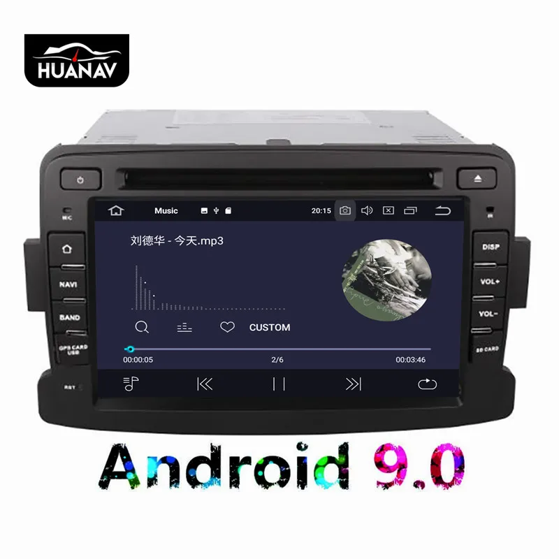 Excellent DSP Android 9.0 Car DVD Player GPS Navigation For Renault Duster 2012 2013 Auto Car radio player stereo headunit tape multimedia 6