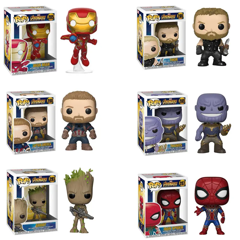 FUNKO pop Мстители: бесконечные войны игрушечные фигурки Детские игрушки|Игровые и