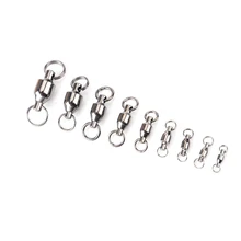 FISH KING бренд 1 упаковка 1#-9# шарикоподшипник рыболовный поворотный с разъемным кольцом рыболовный крючок Приманка Разъем Терминал Pesca рыболовные снасти