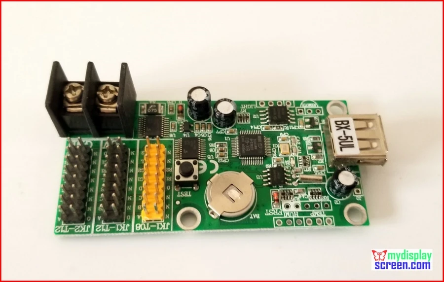 Onbon bx 5ul usb порт размер управления 320*32 поддержка всех одного цвета панель 2 HUB12 1