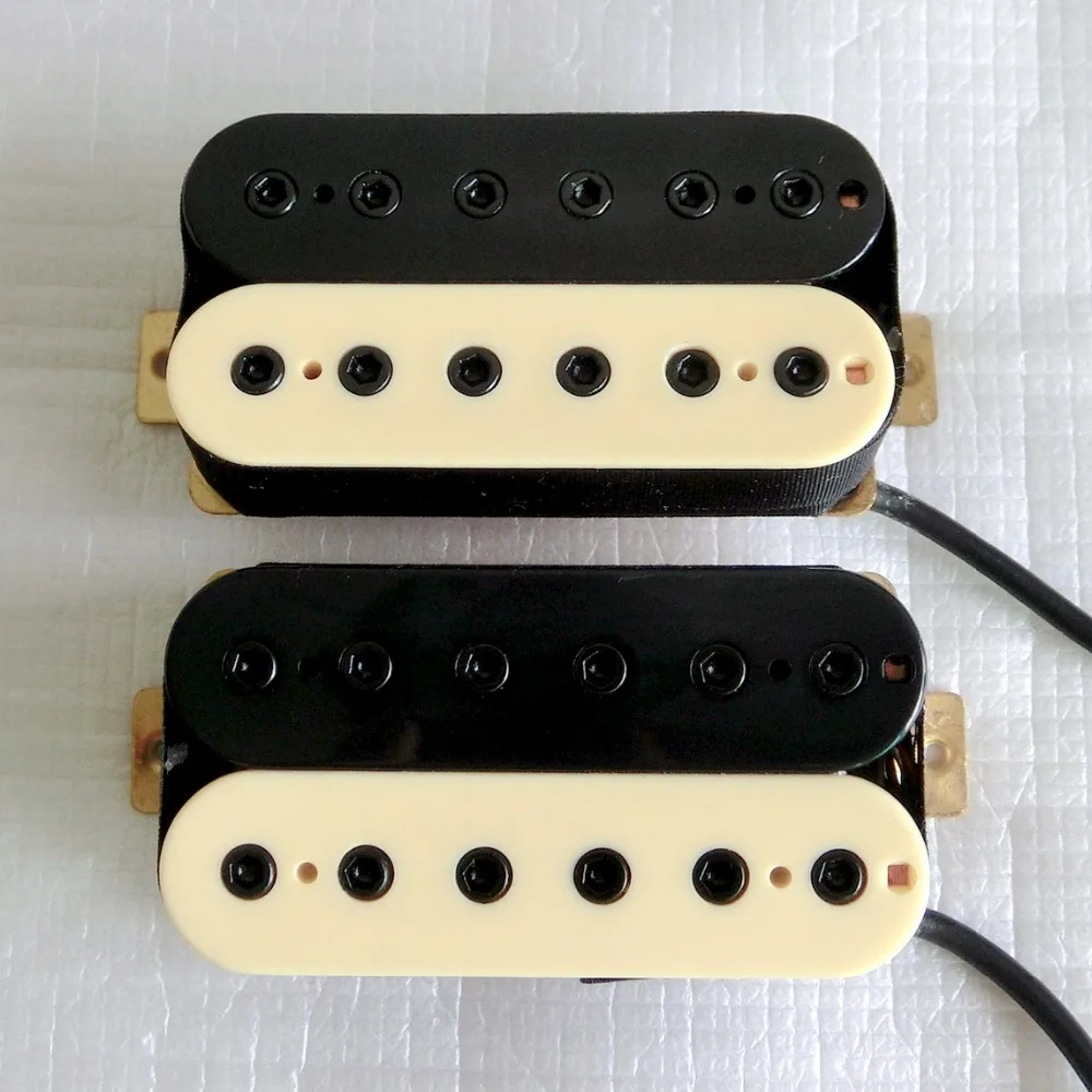 

1set Zebra color Ceramic magent Hex pole pieces humbucker guitar pickup