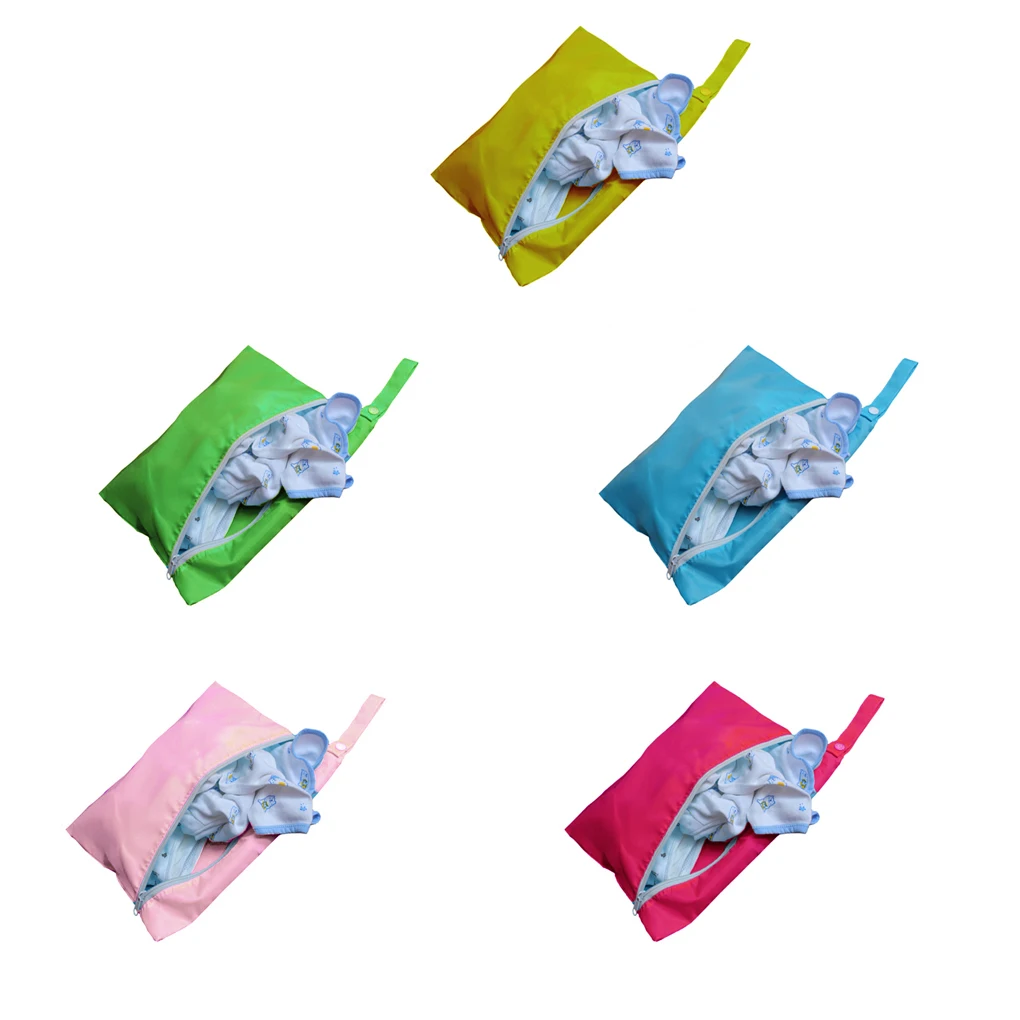 Напечатанная карманная влажная сумка водостойкая многоразовые подгузники сумки путешествия детские подгузники Мини Размер влажные сухие