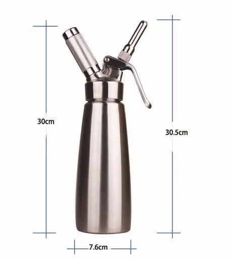 Whip Coffee Dessert Fresh Cream Butter Whipper Dispenser 500Ml Cream Gun High Grade Stainless Steel Cream Whipper