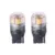 Coppia T20 7440 Automobile HA CONDOTTO Le Luci Dei Freni Anteriore Posteriore Segnale di Girata Lampada All’ingrosso 3000 K Giallo Luci LED Auto Lampadine