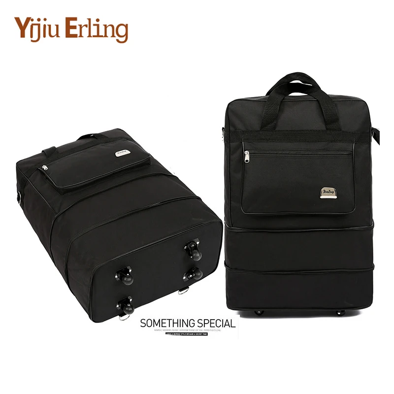 

28* 26"24" Oxford Cloth Travel Bag Ultra Light Luggage Travel Bag Large Capacity Universal Wheel Retractable Folding Tug Box