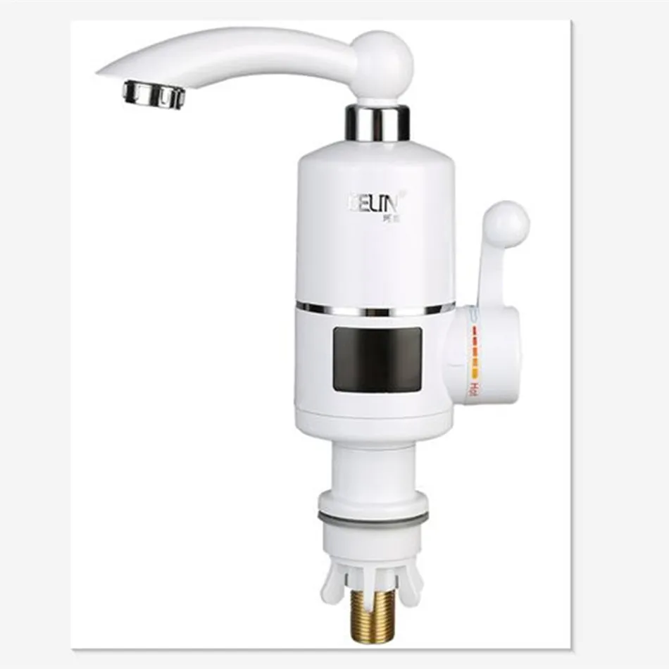 

Instantaneous Instant Tankless Electric Hot Water Heater Faucet Kitchen Instant Heating Tap Water Heater with LED EU Plug