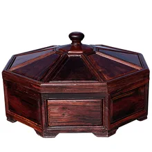 Shengwei process Laos rosewood mahogany antique compote of dried fruit multi compartment box for collection of