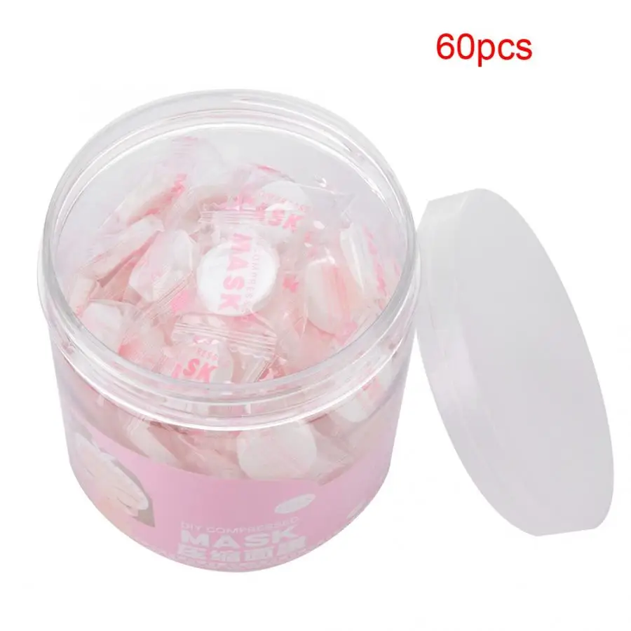 

Facial Compression Mask 60Pcs/Bag Non-woven Fabric Mask Paper Skin Care Disposable Compressed Towel Face DIY Mask Makeup Tools