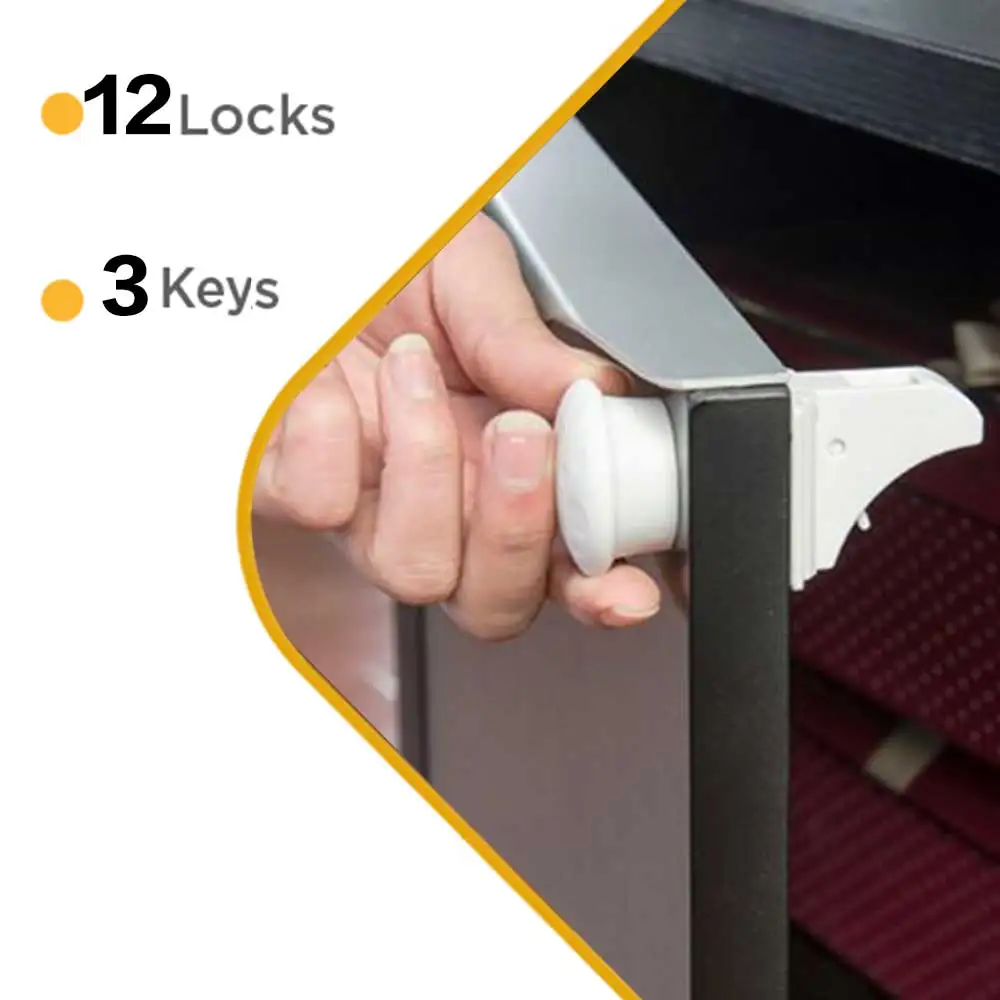 

12+3pcs Baby Child Safety Cabinet Protection From Children Drawer Cupboard Locker Security Door Stop Childproof Locks Baby Care
