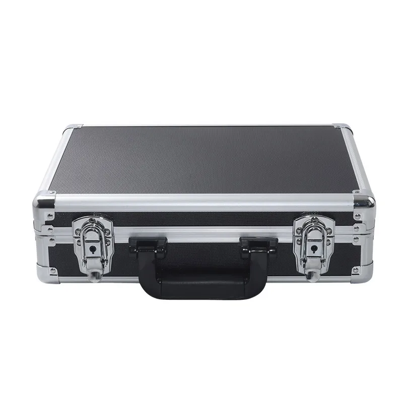 Aluminum Tool case suitcase toolbox business File box Impact resistant safety case equipment camera case with pre-cut foam