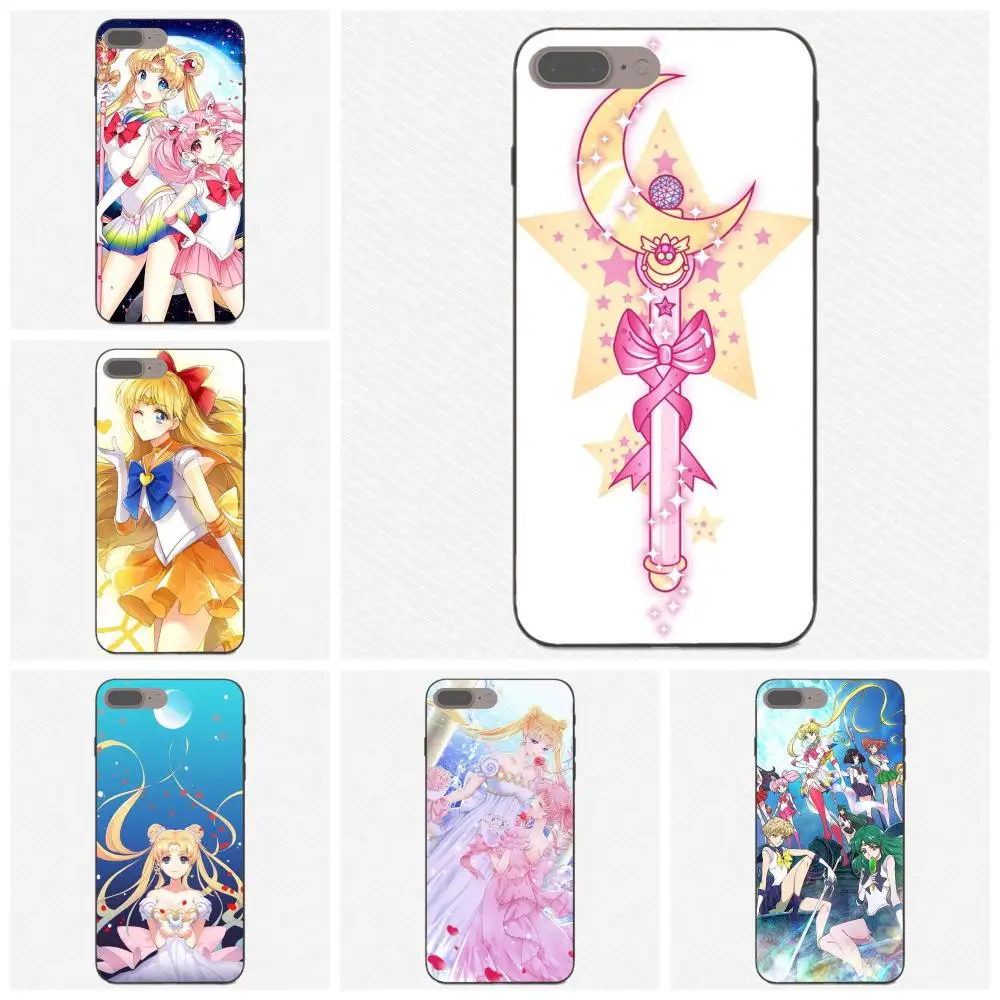

TPU Covers For Huawei Honor 5A 6A 6C 7A 7C 7X 8A 8C 8X 9 10 P8 P9 P10 P20 P30 Mini Lite Plus Sailor Moon