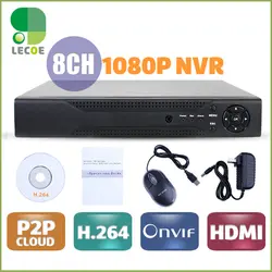 CCTV 8ch NVR Onvif H.264 HDMI Высокое разрешение 1080 P Full HD 8 канал сети видео Регистраторы видеонаблюдения NVR для IP камера системы xmeye